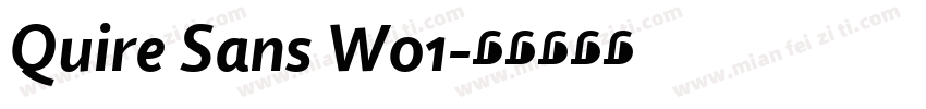 Quire Sans W01字体转换